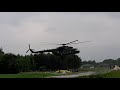 Powódź Wadowice Górne i Dolne 2019 naprawa wału helikopter w akcji